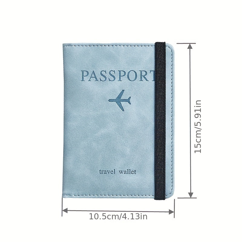 RFID Passport Holder - Thin, Multi-Functional Wallet for Travel, 1pc