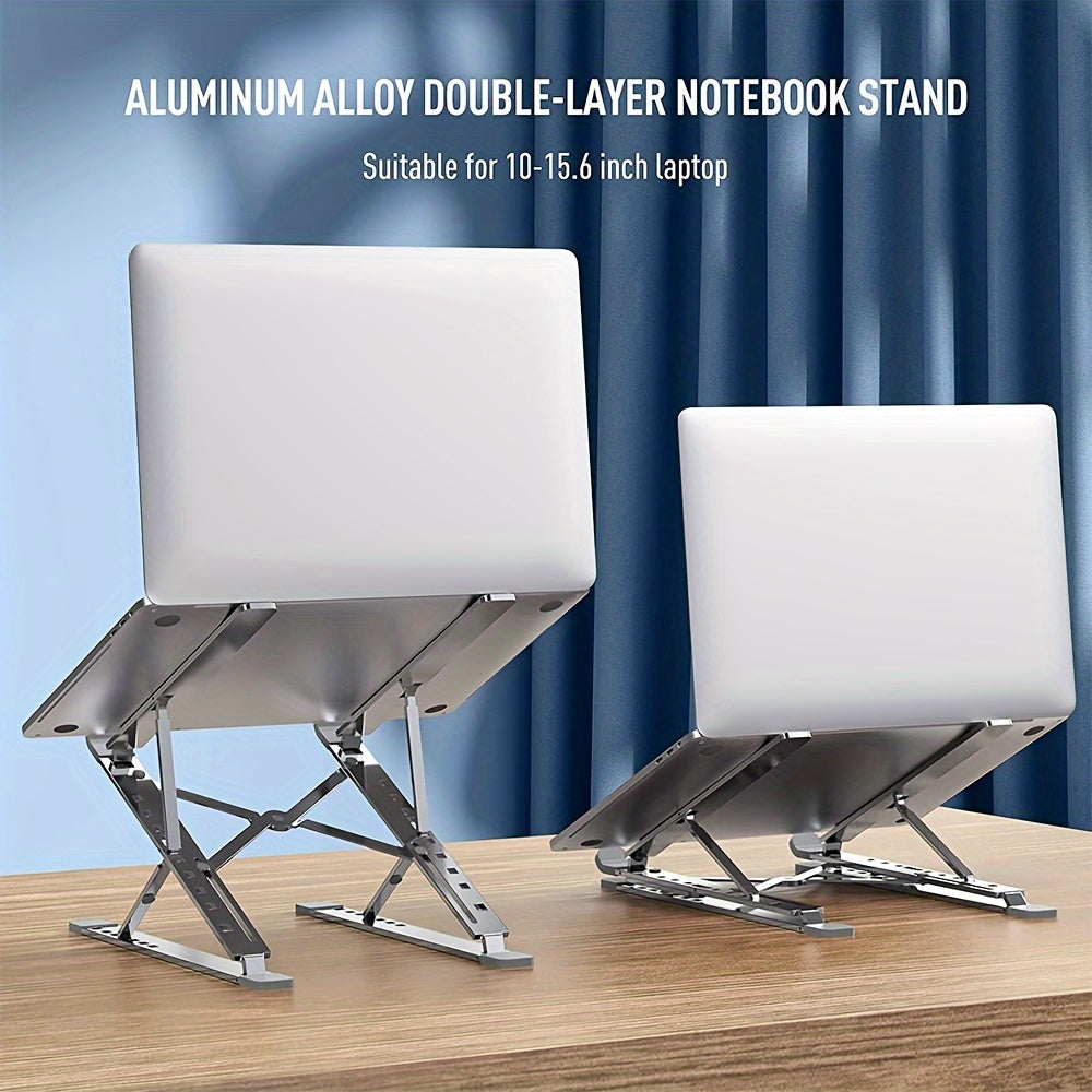 [Golden Touch Aluminum Laptop Stand] Aluminum Laptop Stand With Golden Touch