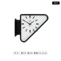 Living Room Minimalism Clocks Two-sided Wall Clocks Triangle Modern Clock Mechanism Silent Design Clock Watch for Decoration