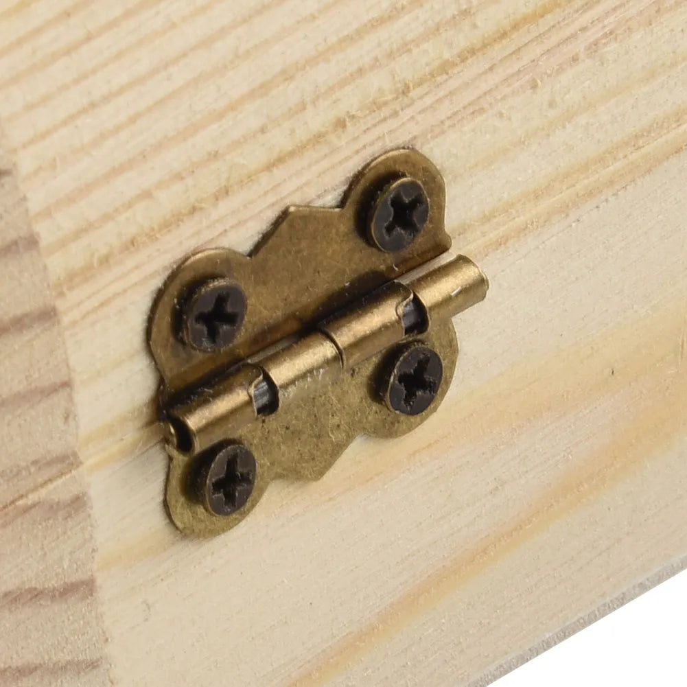 Decorate Wooden box Trinket Jewellery Keepsake Pine Plain Storage Wedding Wooden Arched Hinged Boxes Practical