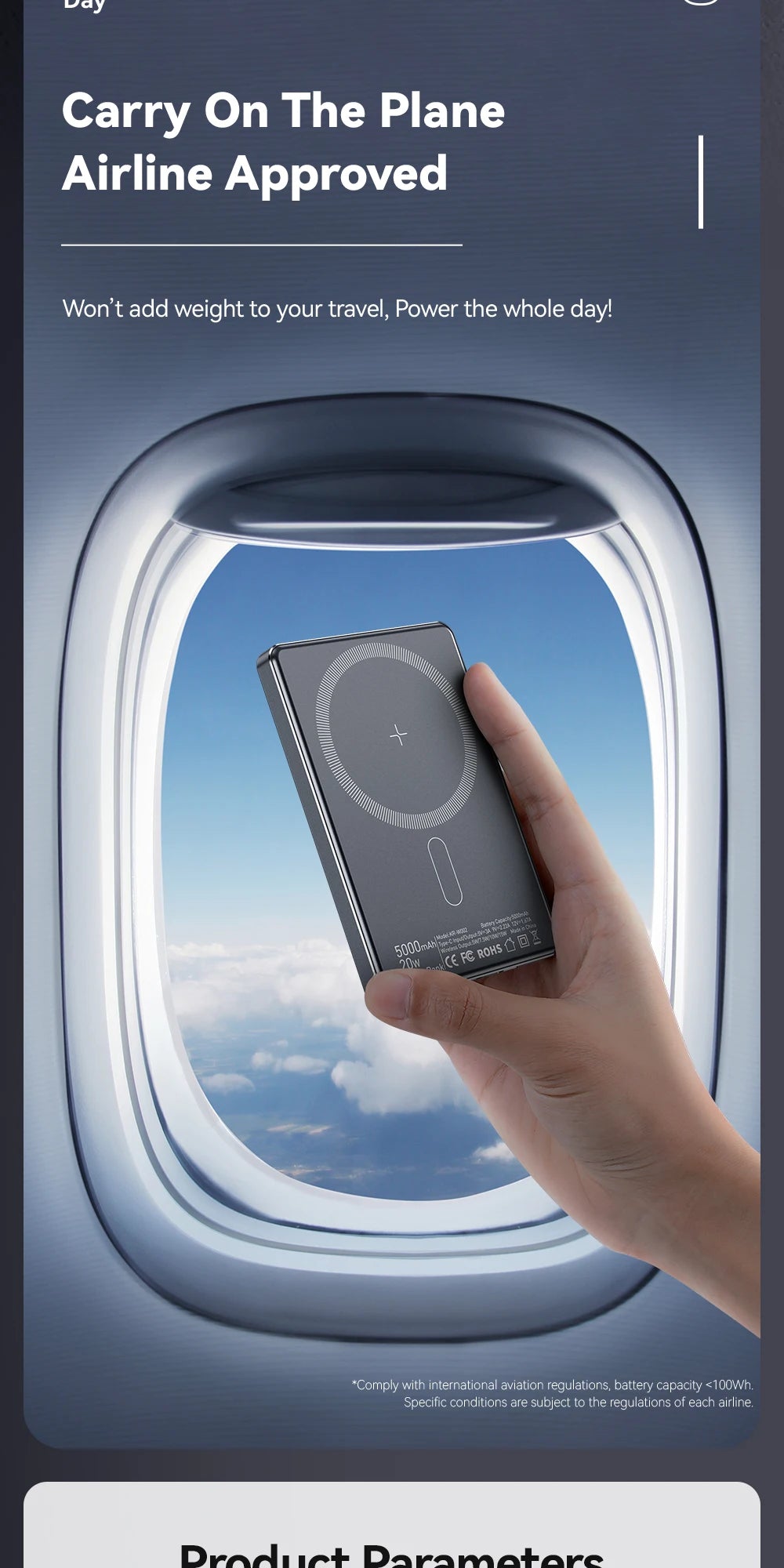 Essager Thin Wireless Power Bank Magnetic 20W 5000mAh Portable Fast Charging External Battery for Magsafe For iPhone 17 16 15 14