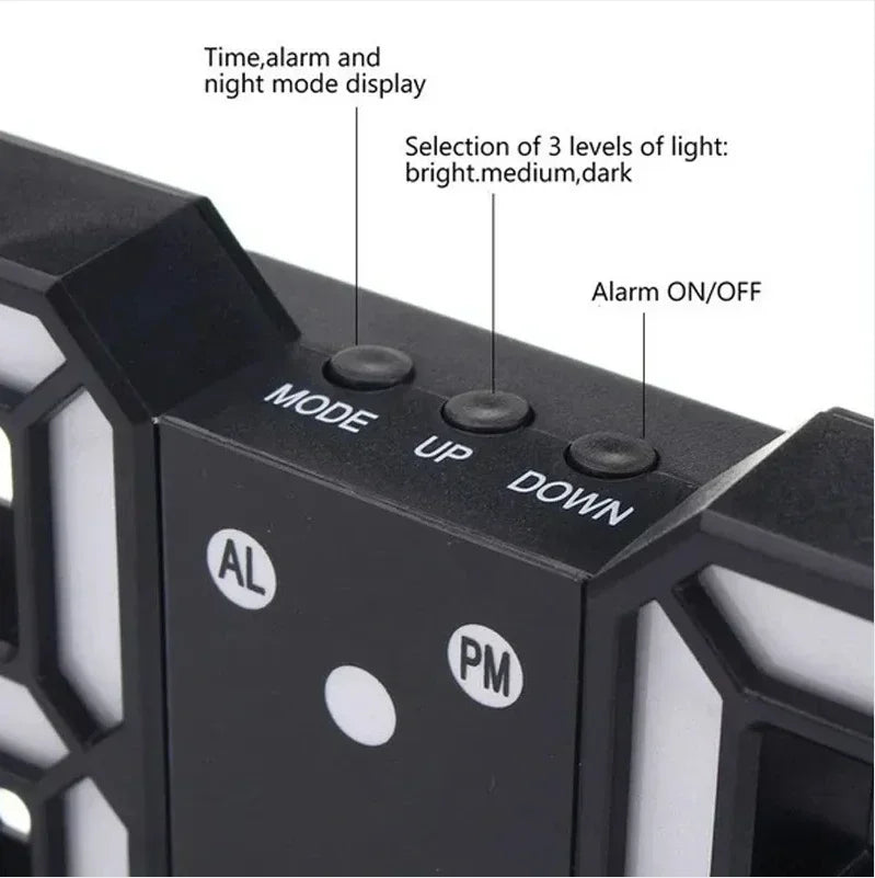 Digital Wall Clock Desk Watches Electronic Alarm Modern Home Decoration for Bedroom Decor Interior Led Table Clocks Living Room