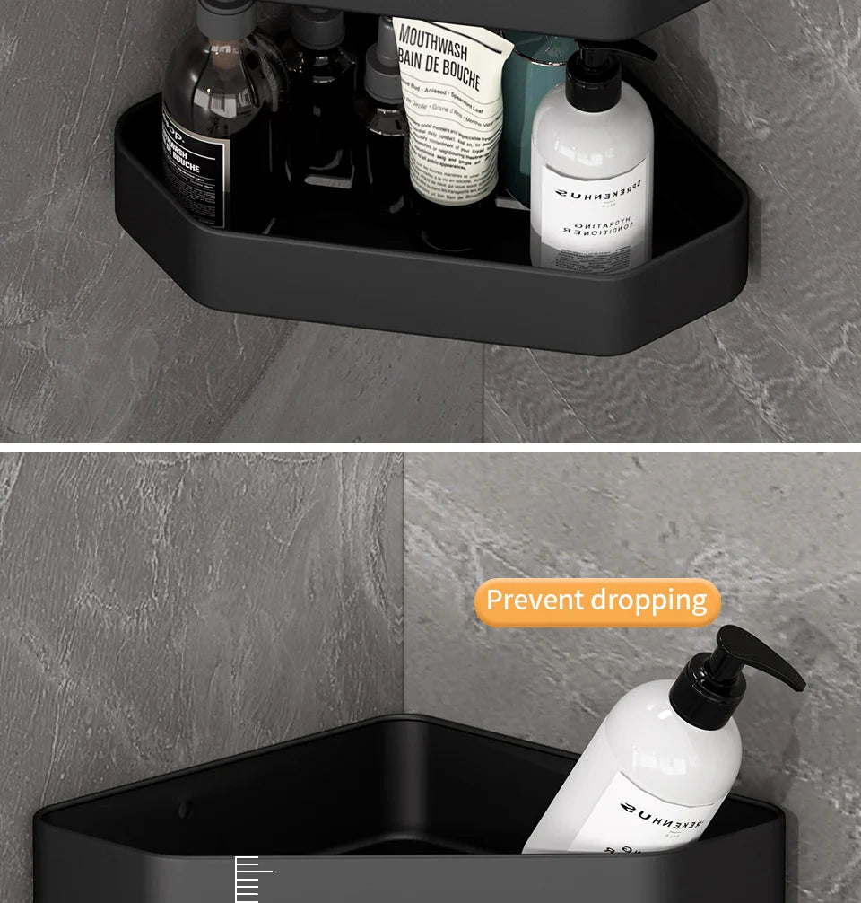 Bathroom Shelf Bathroom Makeup Shampoo organizer Aluminium Bathroom Organizer Shower Shelf Bathroom Accessories