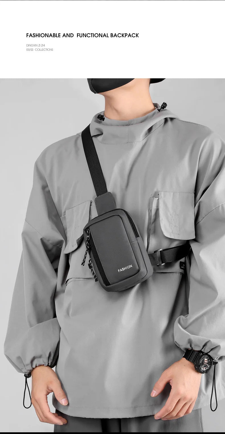 Crossbody Bag Men, Shoulder Bag Casual Travel Outdoor Nylon Crossbody Large Capacity Multifunctional Street Men Bag Mens Bags