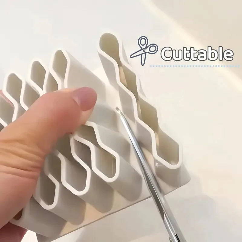 Pen Holder Multi-purpose Ointment Holder Stationery Storage Rack Desktop Ointment Stand Home Compartment Organizer