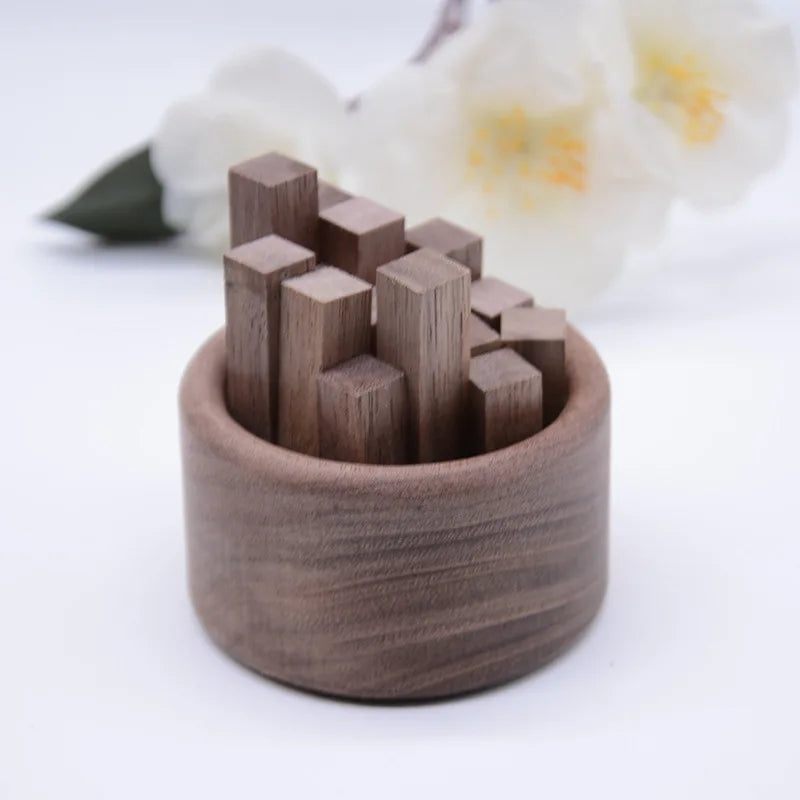 No Perfume Wood Aroma Diffuser Home Fragrance Accessories Room Decor Wooden Ornaments Aromatherapy Car Air Freshener Decorations