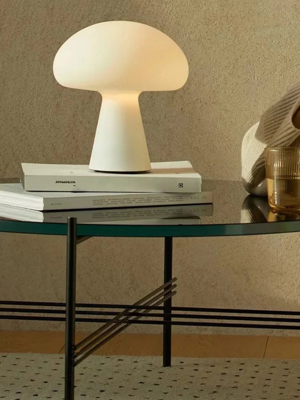 Classic Mushroom Table Lamp Modern Bauhaus Art Table Lamp Bedroom Bedside Lamp Danish Designer Orange Decorative Table Lamp