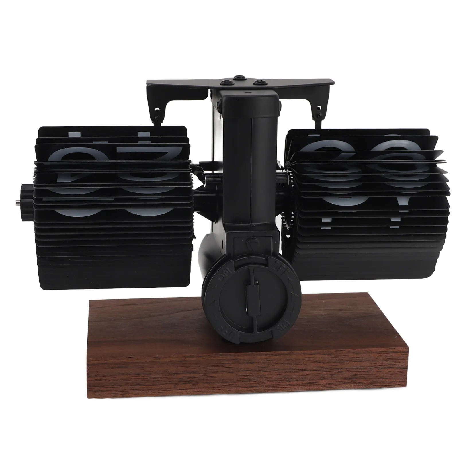 Auto  Desk Clock  Desk Clock Vintage Rotary Knob Adjustable Anti Slip Base Large Numbers 24 Hours for Living Room