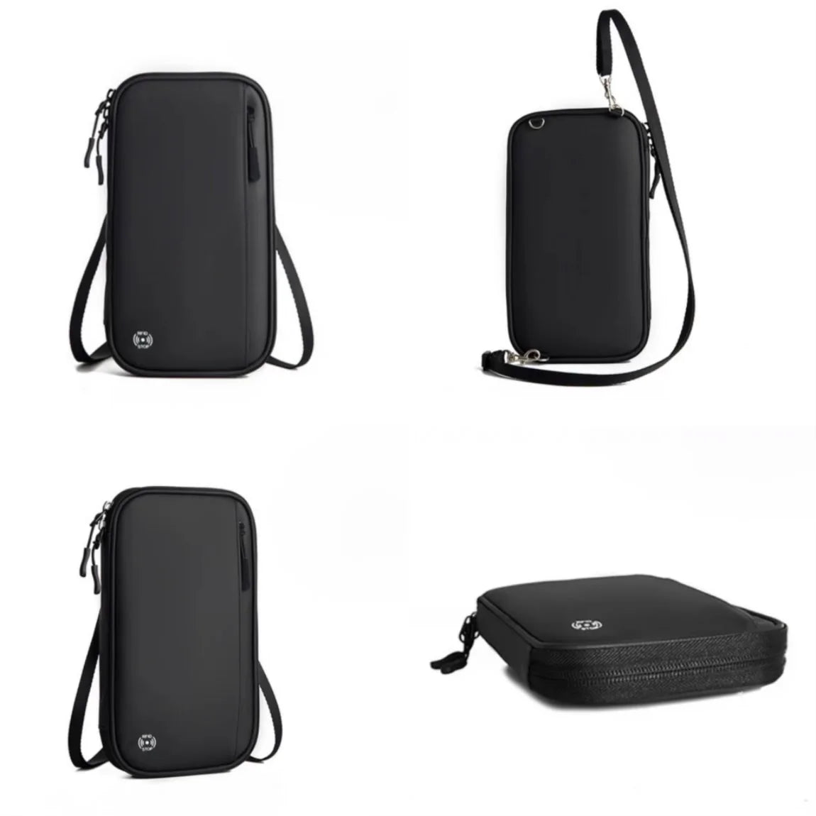 Travel Document Organizer Passport Holder Bag Waterproof Passport Holder with RFID Blocking Passport Wallet Pocket Family Trip