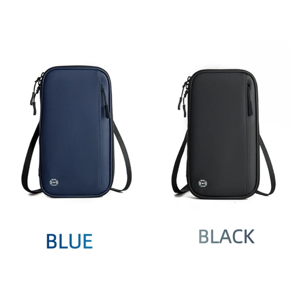 Travel Document Organizer Passport Holder Bag Waterproof Passport Holder with RFID Blocking Passport Wallet Pocket Family Trip