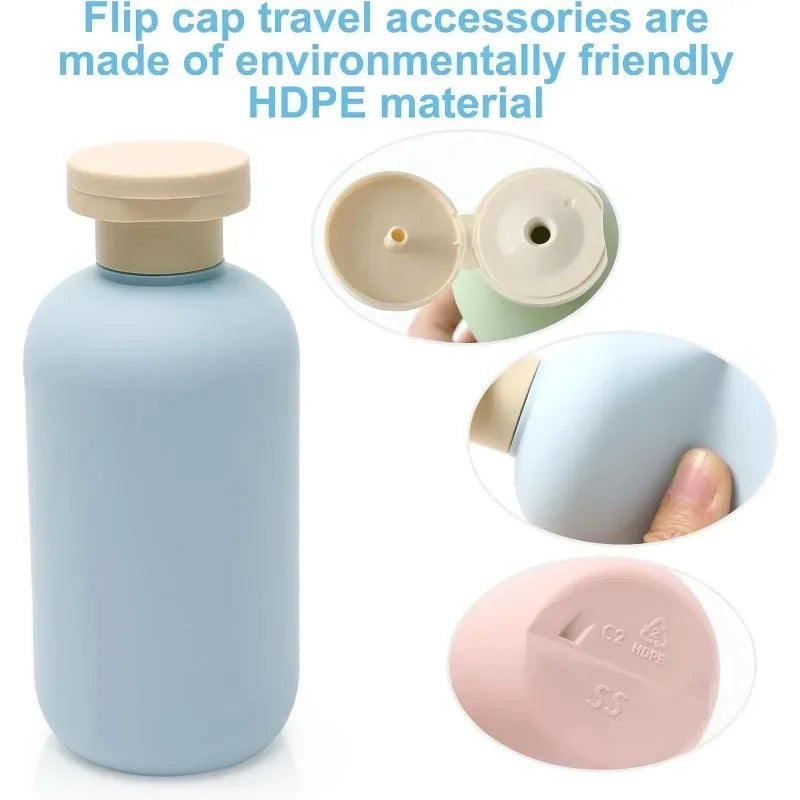 3Pcs for Shampoo Travel Bottles for Toiletries 200ml Refillable Squeeze Travel Container Sub Package Squeeze Bottles