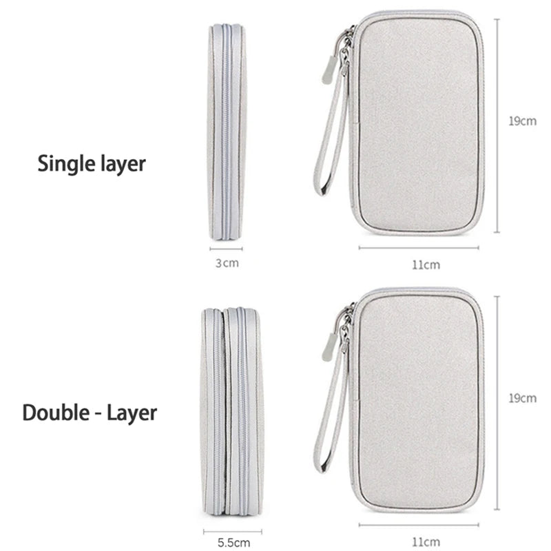 Travel Bag Storage Pouch Portable  Wire Organizer Zipper Bag Holiday Accessories Travel Voyage Indispensable