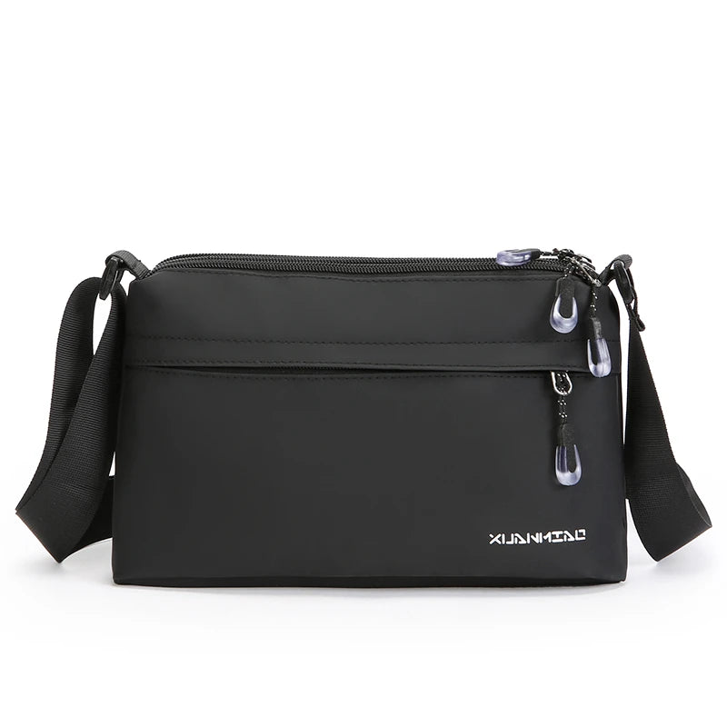 Crossbody bag, unisex, suitable for daily commuting, cell phone bag, horizontal style messenger bag