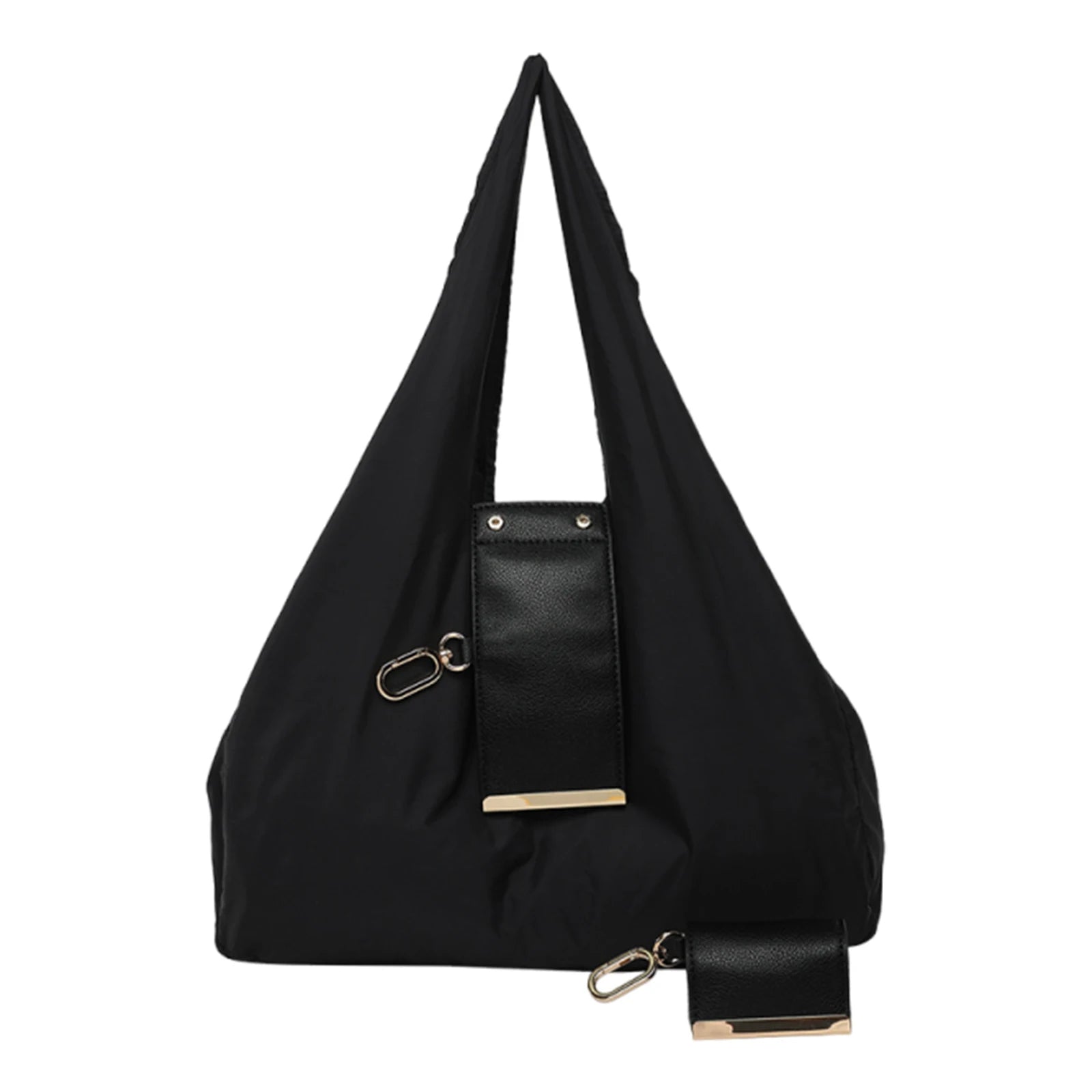 PU Leather Foldable Tote Bag Reusable Expandable Mini Organizer Bag Collapsible Travel Storage Bag Pendant Accessory Bag