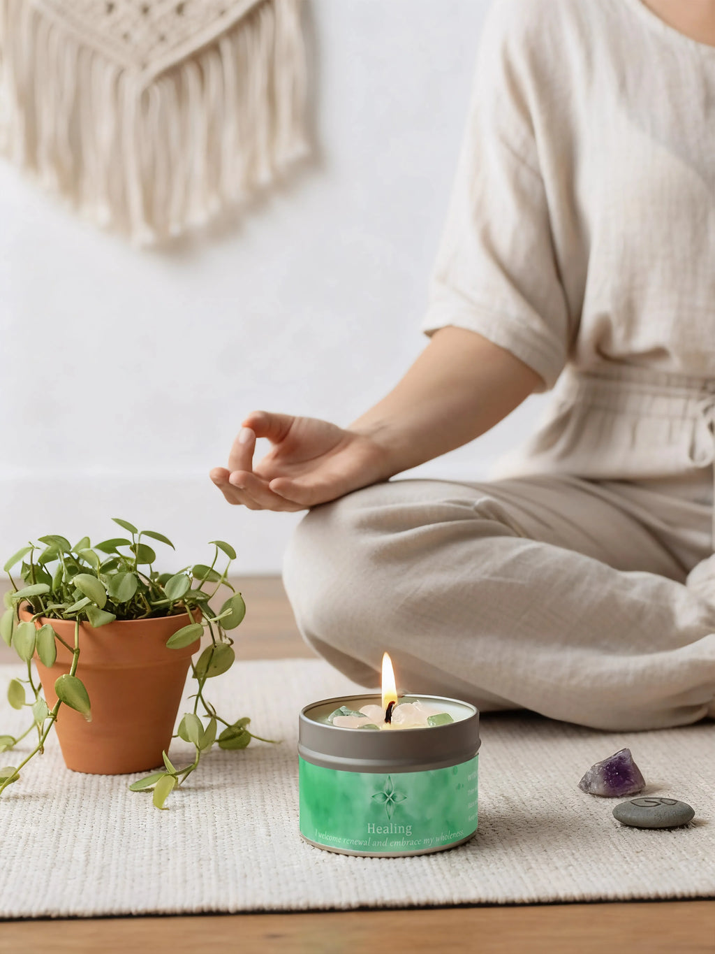 Scented Candles 3oz Law of Attraction Peace & Calm Manifestation Energy Boosting Christmas Home Decoration Candle Holders Gift