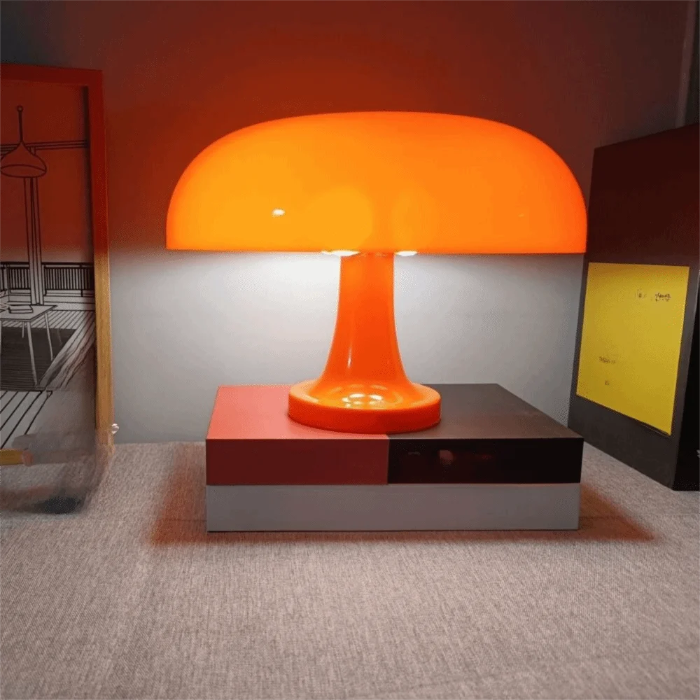 Modern Minimalist LED Mushroom Table Lamp USB Plug Decorative Desk Lights Dimmable LED Lighting Atmosphere Light Living Room