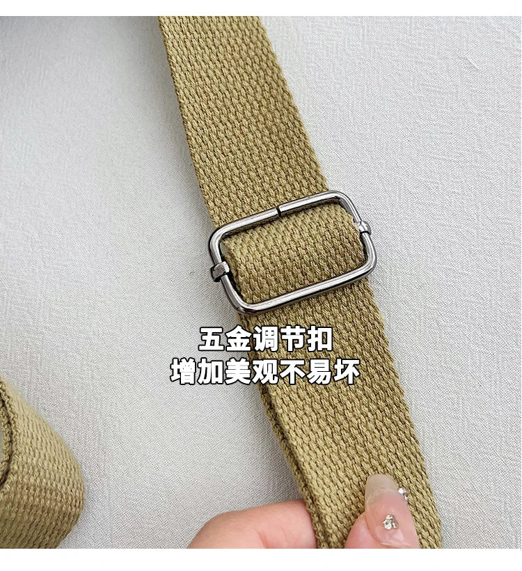 Crossbody bag for ladies - new trendy canvas shoulder bag that is versatile and fashionable, lightweight and spacious, featuring