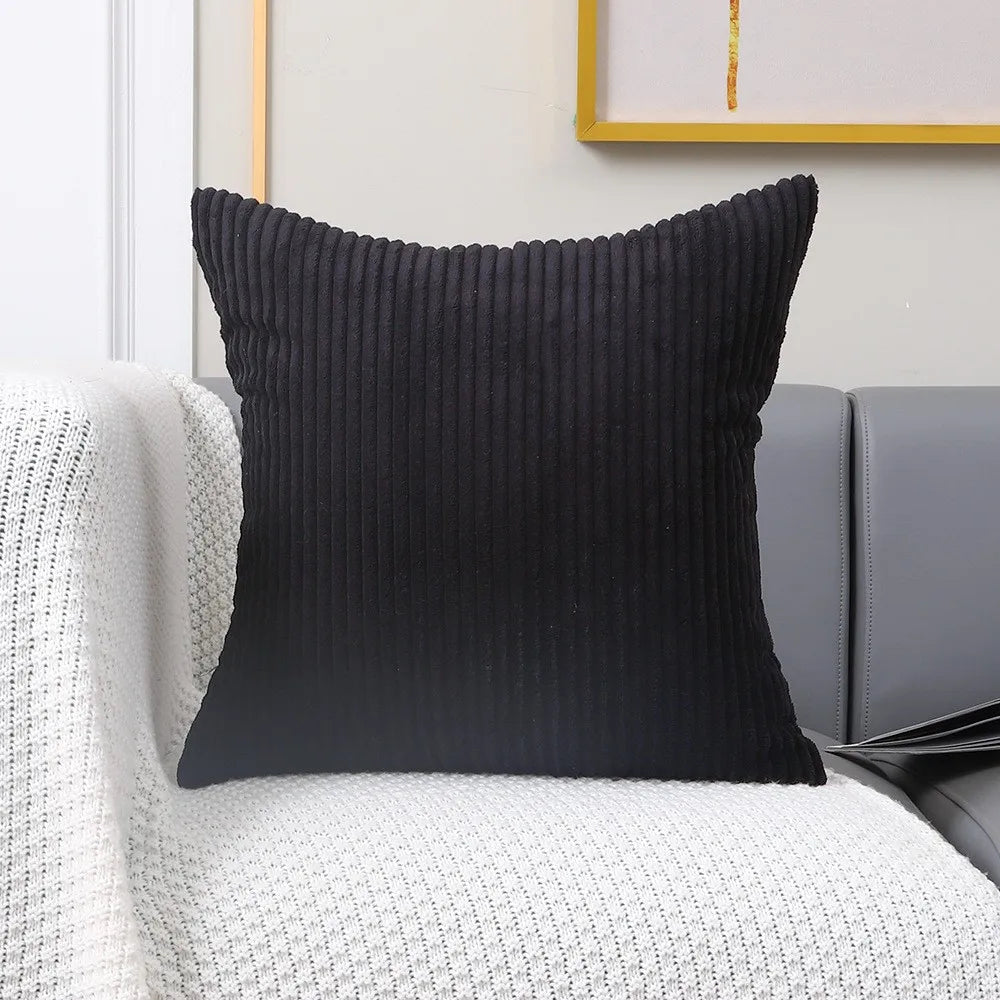 1 Pc Corduroy Decorative Throw Pillow Cover Soft Boho Striped Pillow Covers Modern Farmhouse Home Decor