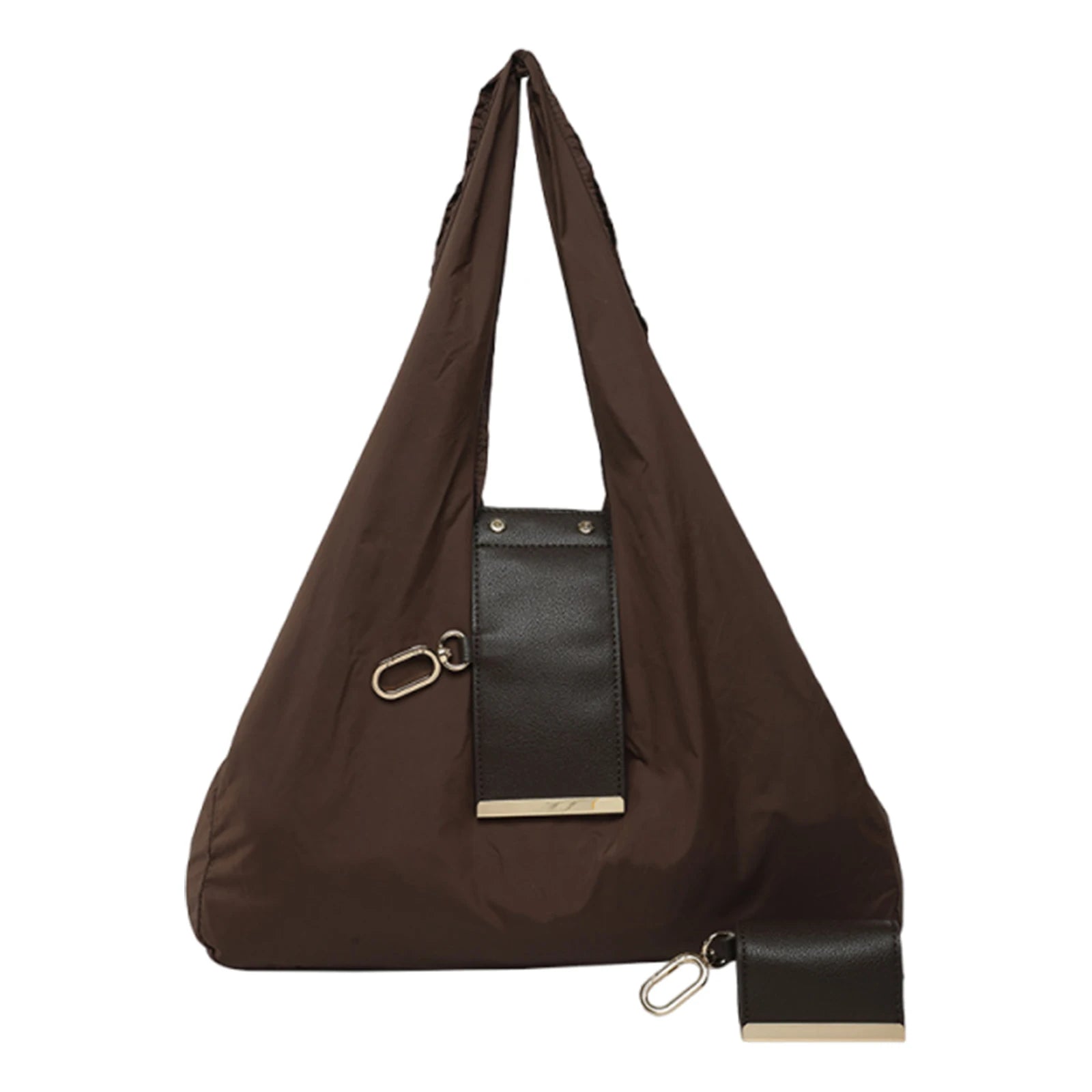 PU Leather Foldable Tote Bag Reusable Expandable Mini Organizer Bag Collapsible Travel Storage Bag Pendant Accessory Bag