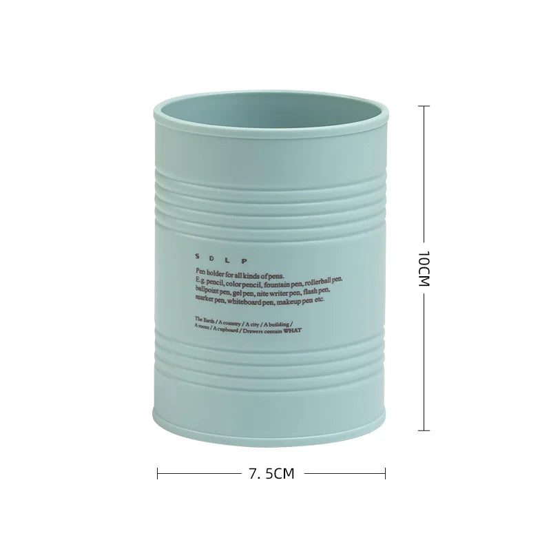 Fashionable Pen Holder, Student Office Desktop, Simple And Creative Circular Multifunctional Makeup Brush Storage Buck