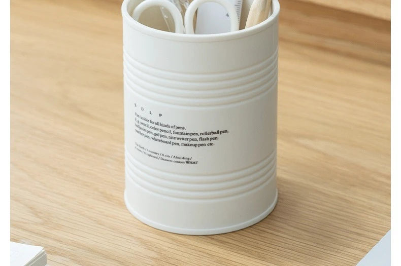 Fashionable Pen Holder, Student Office Desktop, Simple And Creative Circular Multifunctional Makeup Brush Storage Buck