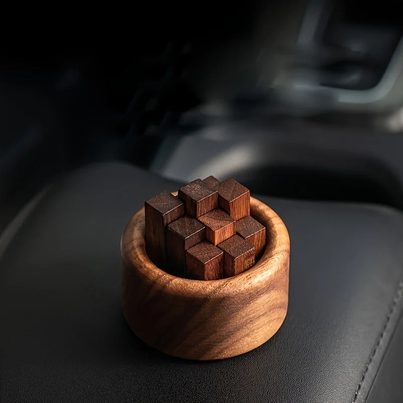 No Perfume Wood Aroma Diffuser Home Fragrance Accessories Room Decor Wooden Ornaments Aromatherapy Car Air Freshener Decorations