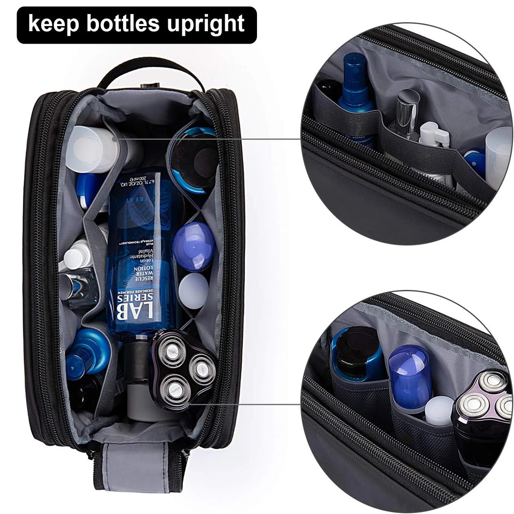 Toiletry Bag for Men, Travel Toiletry Organizer Dopp Kit Water-resistant Shaving Bag for Toiletries, Door Room Essentials