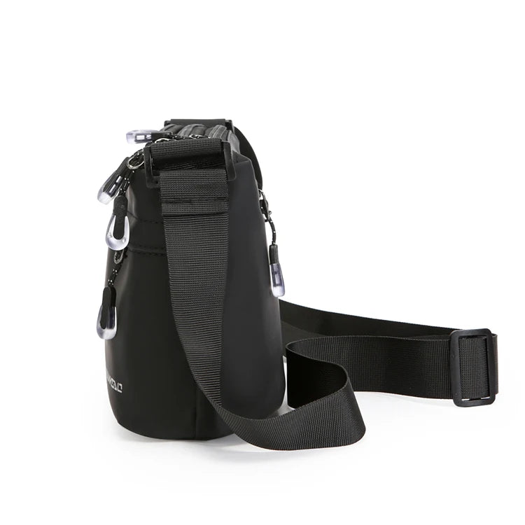 Crossbody bag, unisex, suitable for daily commuting, cell phone bag, horizontal style messenger bag
