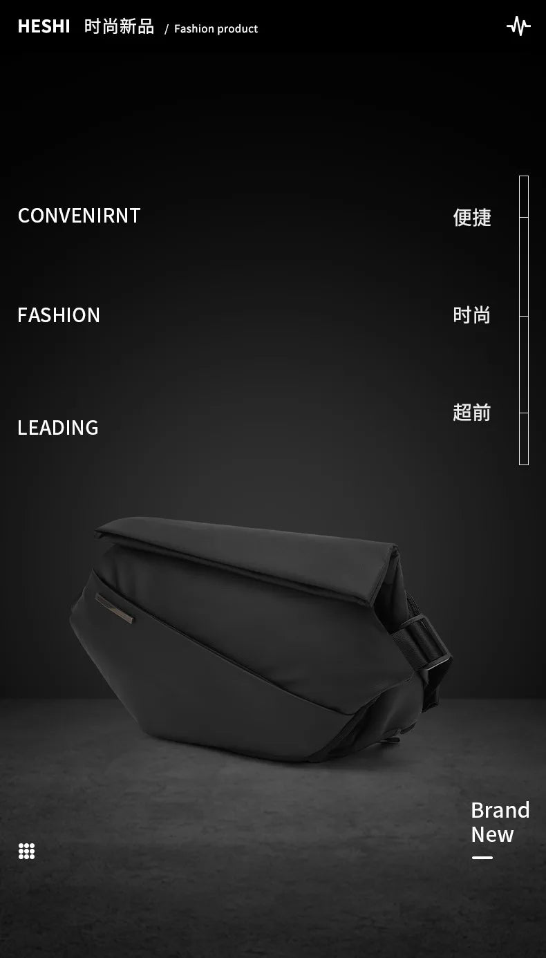 X001 Crossbody Bag Men's Bag  Work Clothes Motorcycle Backpack Functional Postman Riding Single Shoulder Bag Small Men's Bag
