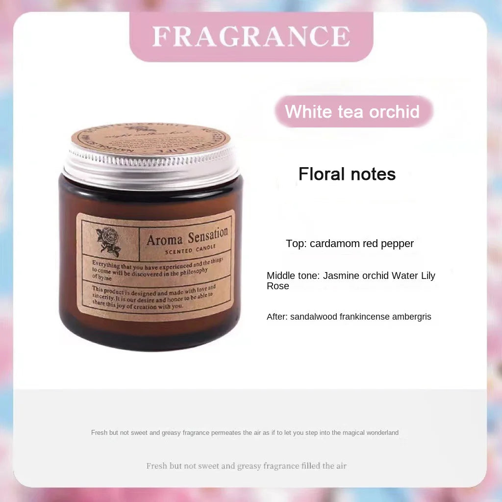 Aromatherapy essential oil candle smokeless soybean candle cup household fragrance ornament souvenir