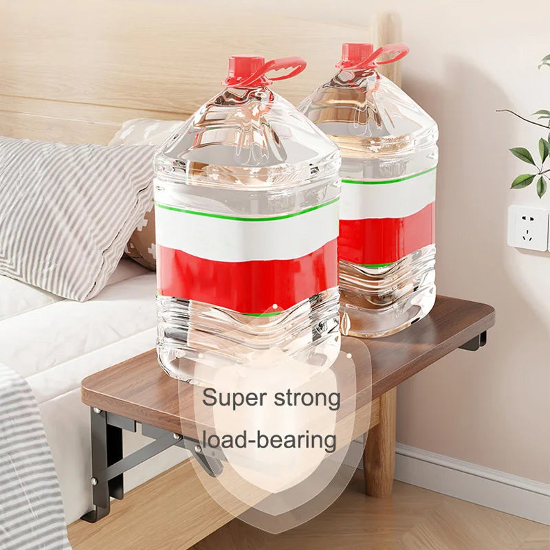 Foldable Bed Side Table Tray Organizer,Clip On Nightstand Bed Side Table Storage for Adult Kids,Bedside Shelf Desk Organizer