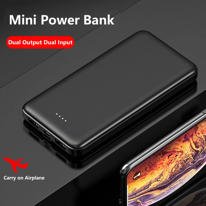 Slim Power Bank 20000mAh 5V 2A Portable Charger for Heated Vest Jacket Power Bank for Xiaomi Mi iPhone Air Conditioning Clothing