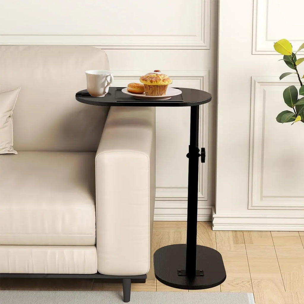 Bamboo Bathtub Side Tray Wooden Bathtub Tray Table Height Adjustable Freestanding Bath Caddy Tray Bathtub Side Table Home Spa