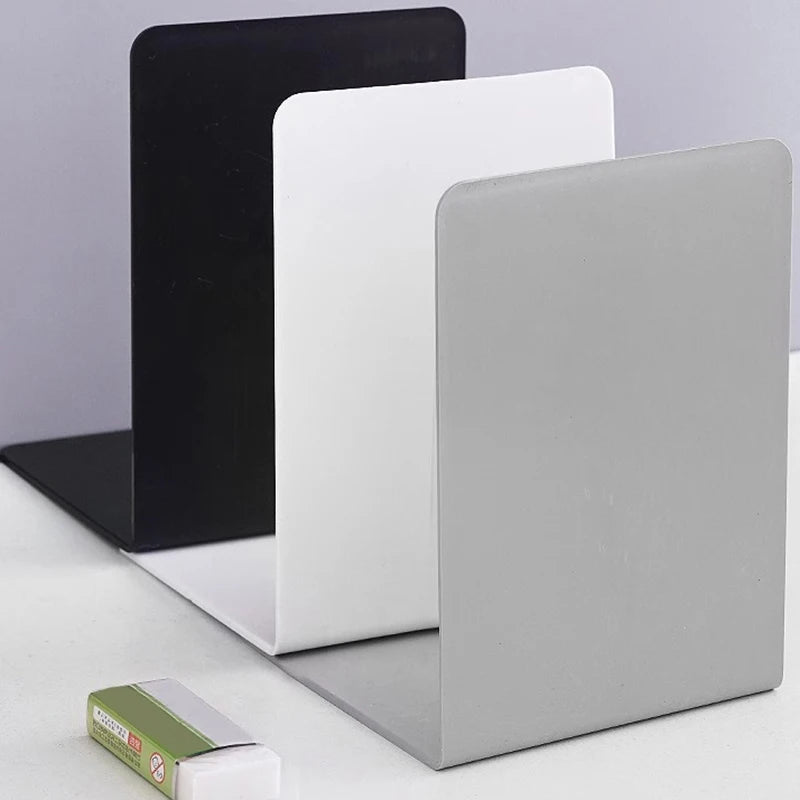 Minimalism Bookends Stand Desk Desktop INS L-shaped Simple RACk Display Support Organizer Book Durable