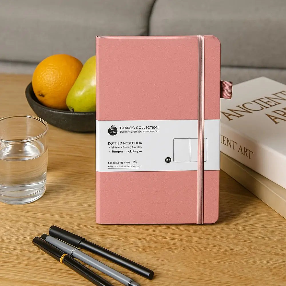 Simple Premium A5 Notebook Tie-strap Bookmark Ribbon Journal Notebook Back Pocket Pocket Notepad Gift