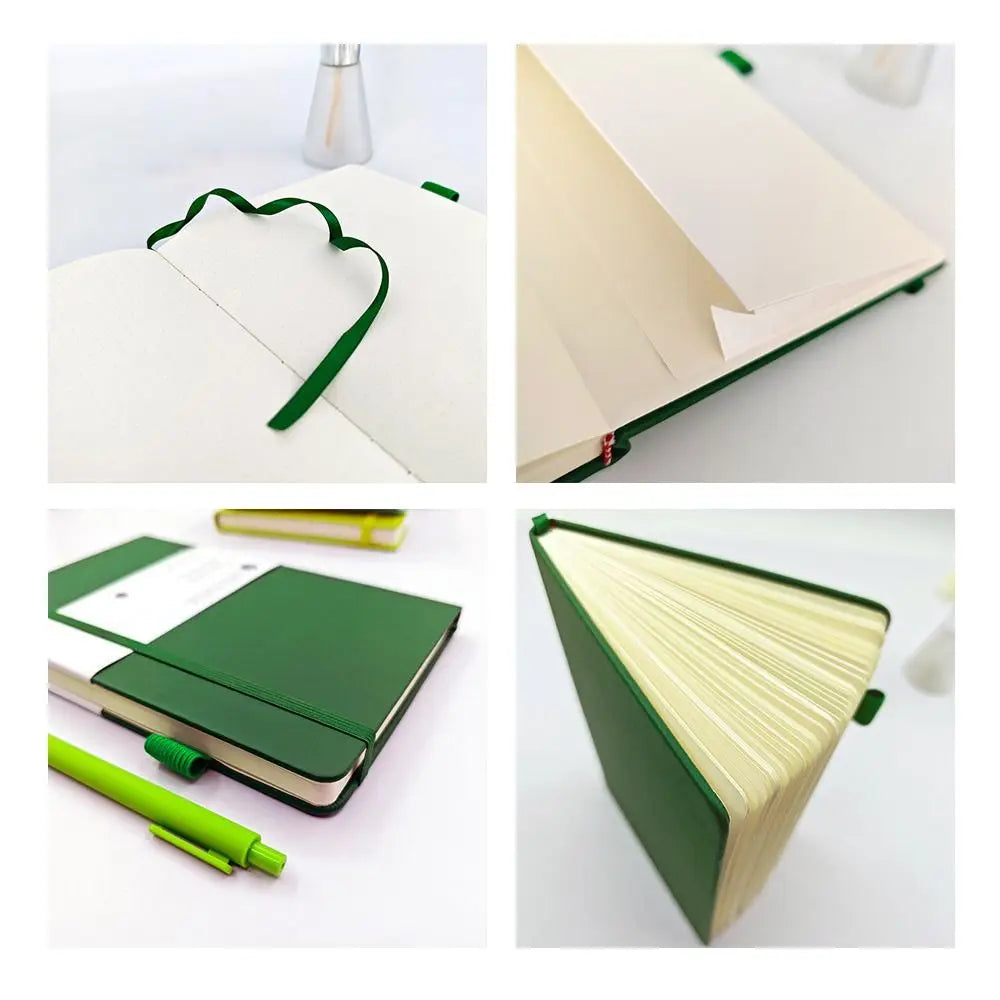 Simple Premium A5 Notebook Tie-strap Bookmark Ribbon Journal Notebook Back Pocket Pocket Notepad Gift