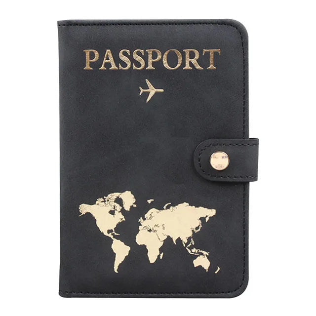 Passport Case Vintage Leather Pattern Passports Holder Women Man ID Bank Credit Card Organizer Storage Case/Travel Accessories