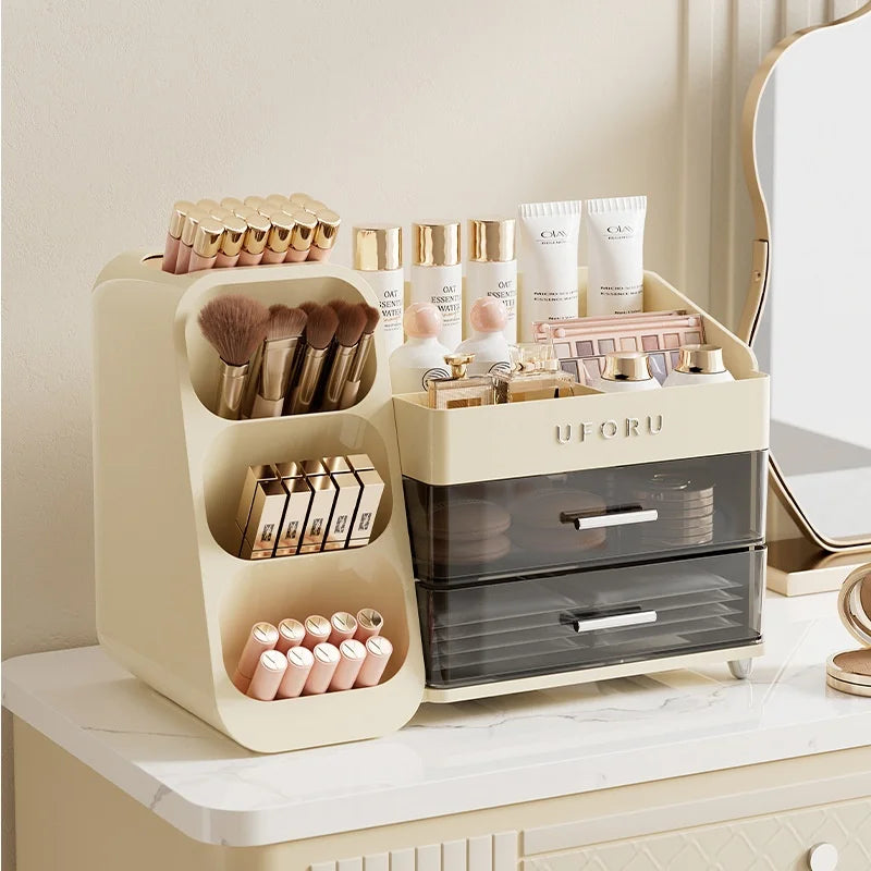 Cosmetics Storage Box Home Dressing Table High-end Large Multi-functional Compartmentalized Storage Rack Pratical New Arrival