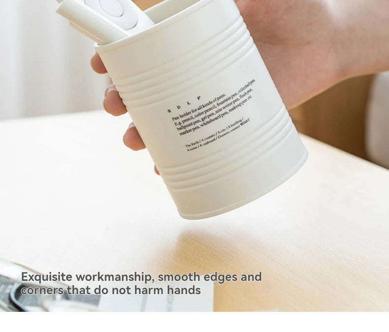 Fashionable Pen Holder, Student Office Desktop, Simple And Creative Circular Multifunctional Makeup Brush Storage Buck