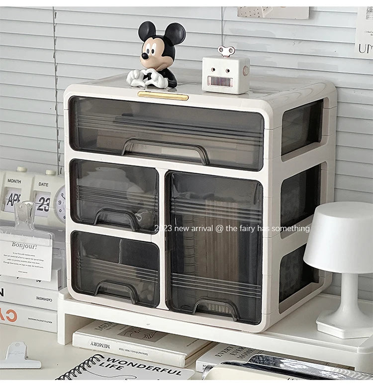 Desktop Organizer Box Der Sle Office Desk Cosmetic Storage Ra Dormi Home Study Desk Arrangement Plastic Rectangle