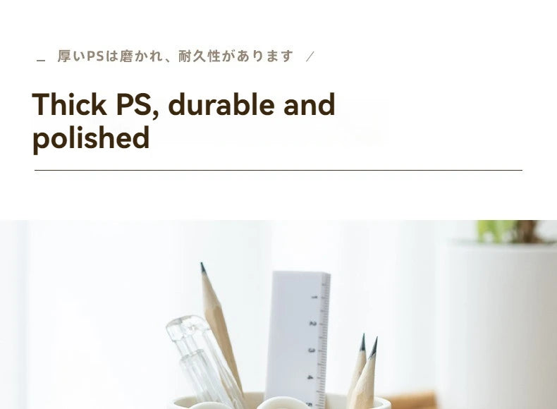 Fashionable Pen Holder, Student Office Desktop, Simple And Creative Circular Multifunctional Makeup Brush Storage Buck