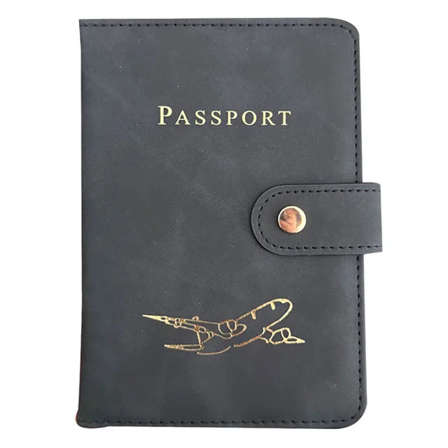 Passport Case Vintage Leather Pattern Passports Holder Women Man ID Bank Credit Card Organizer Storage Case/Travel Accessories