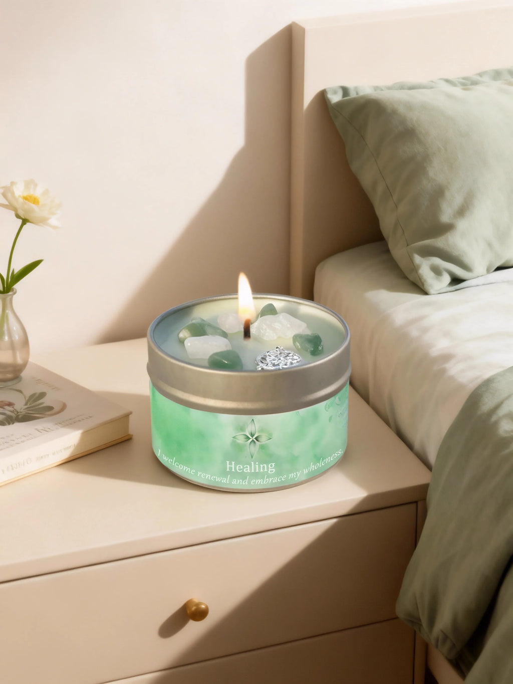 Scented Candles 3oz Law of Attraction Peace & Calm Manifestation Energy Boosting Christmas Home Decoration Candle Holders Gift