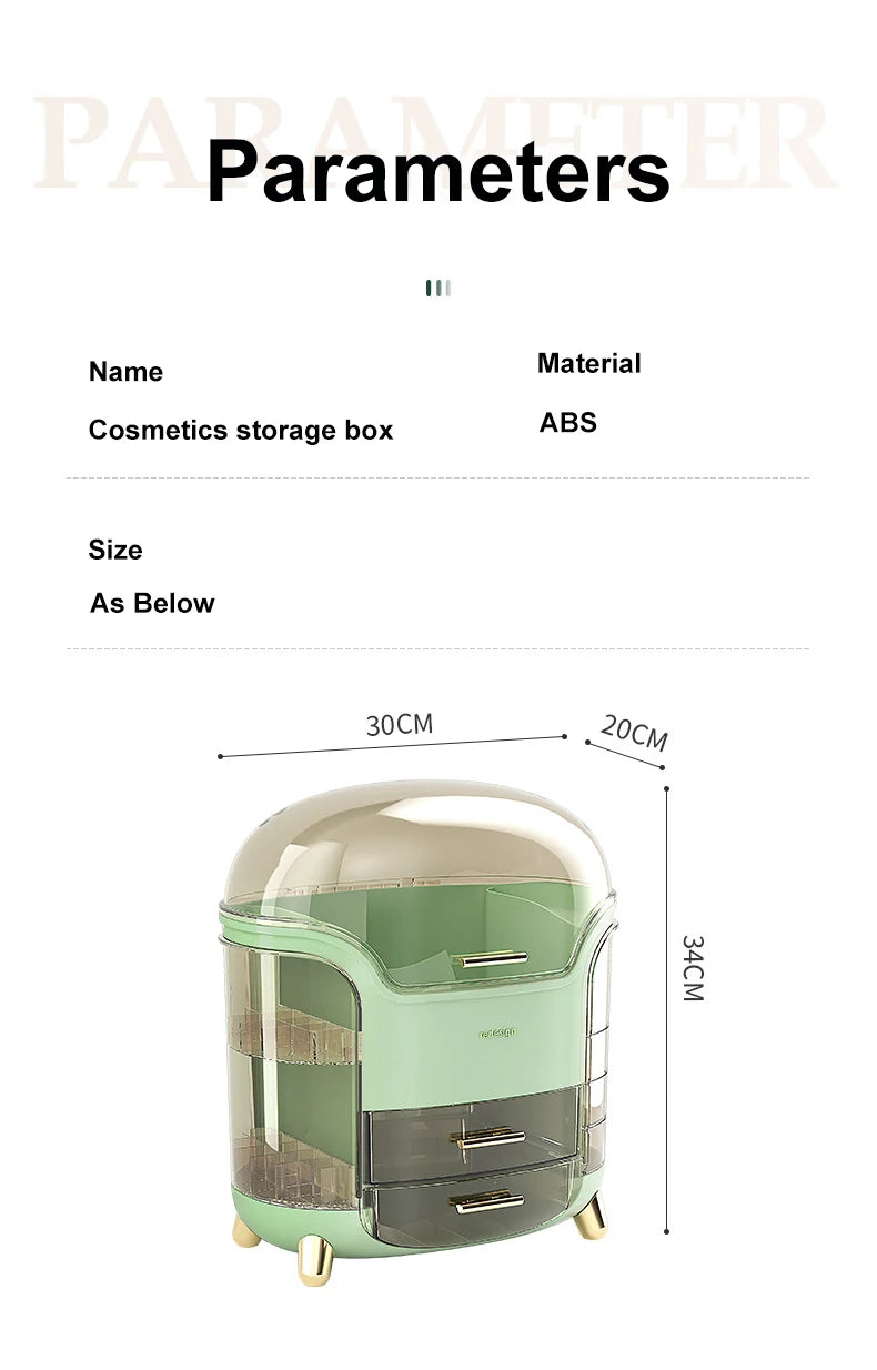 Cosmetics Storage Box Makeup Display Shelf Desktop Dressing Table Jewelry Organizer Box Bathroom Lipstick Skin Care Product Rack