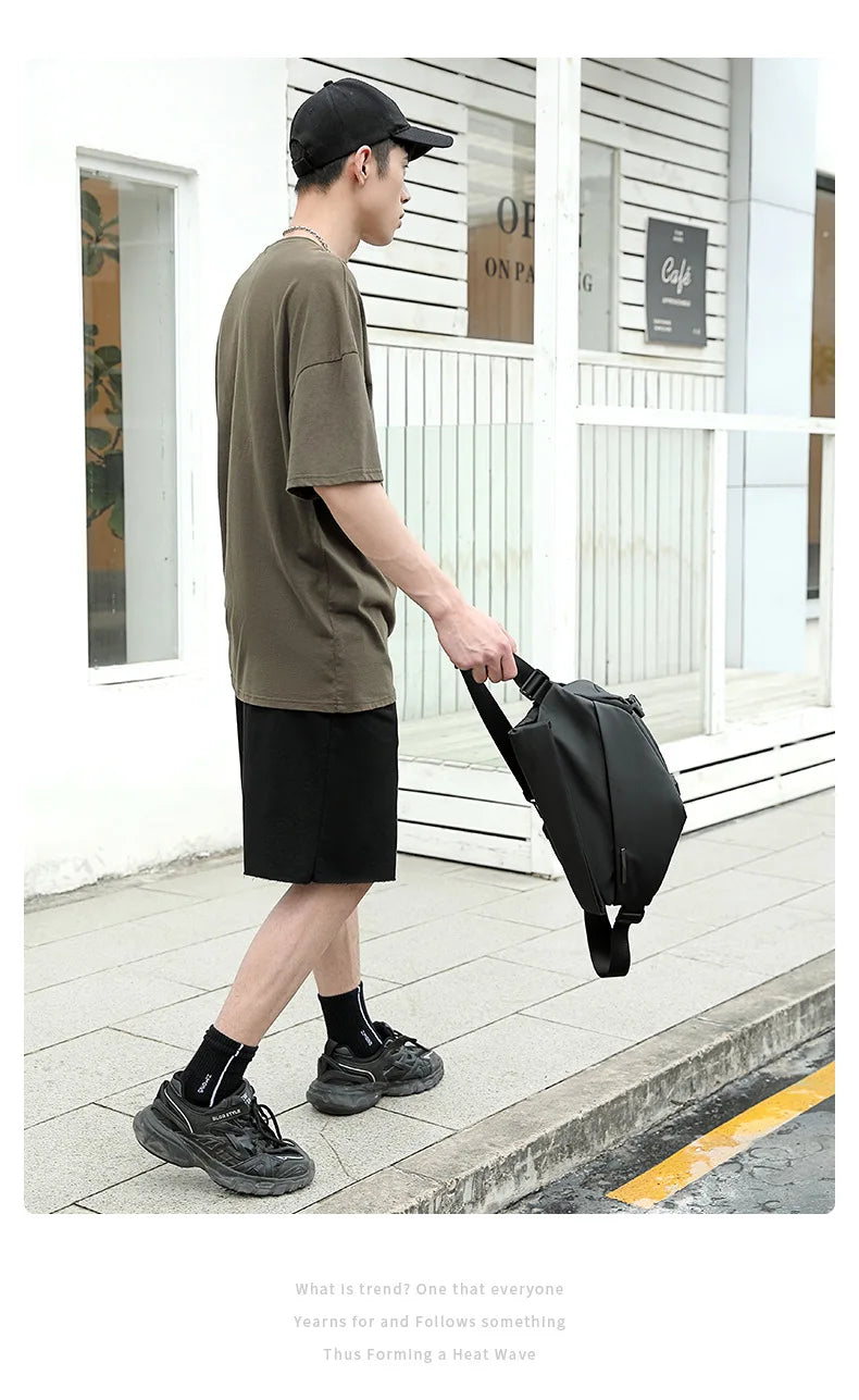 X001 Crossbody Bag Men's Bag  Work Clothes Motorcycle Backpack Functional Postman Riding Single Shoulder Bag Small Men's Bag