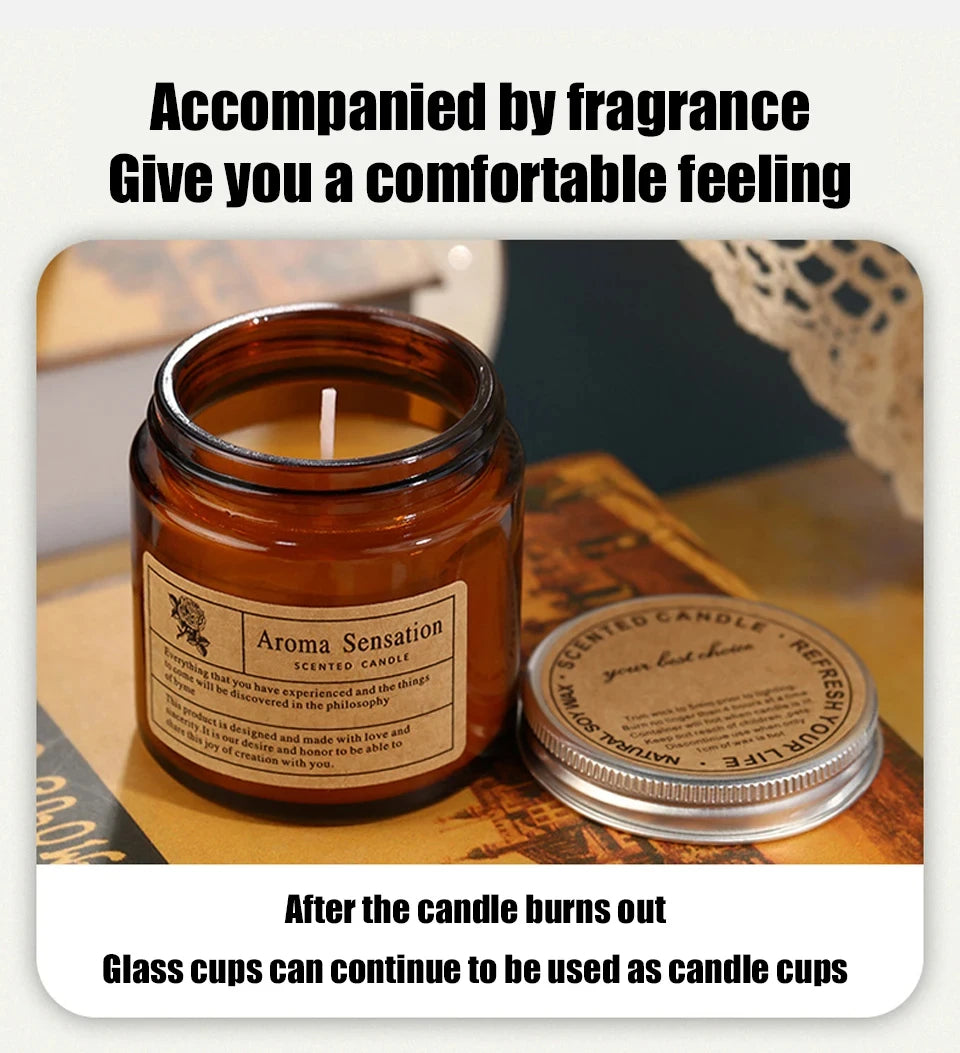 Scented Candles Smokeless Soy Candle Essential Oil Aromatic Candle Luxury Decoration Candle Wedding Gifts Party Home Decoration