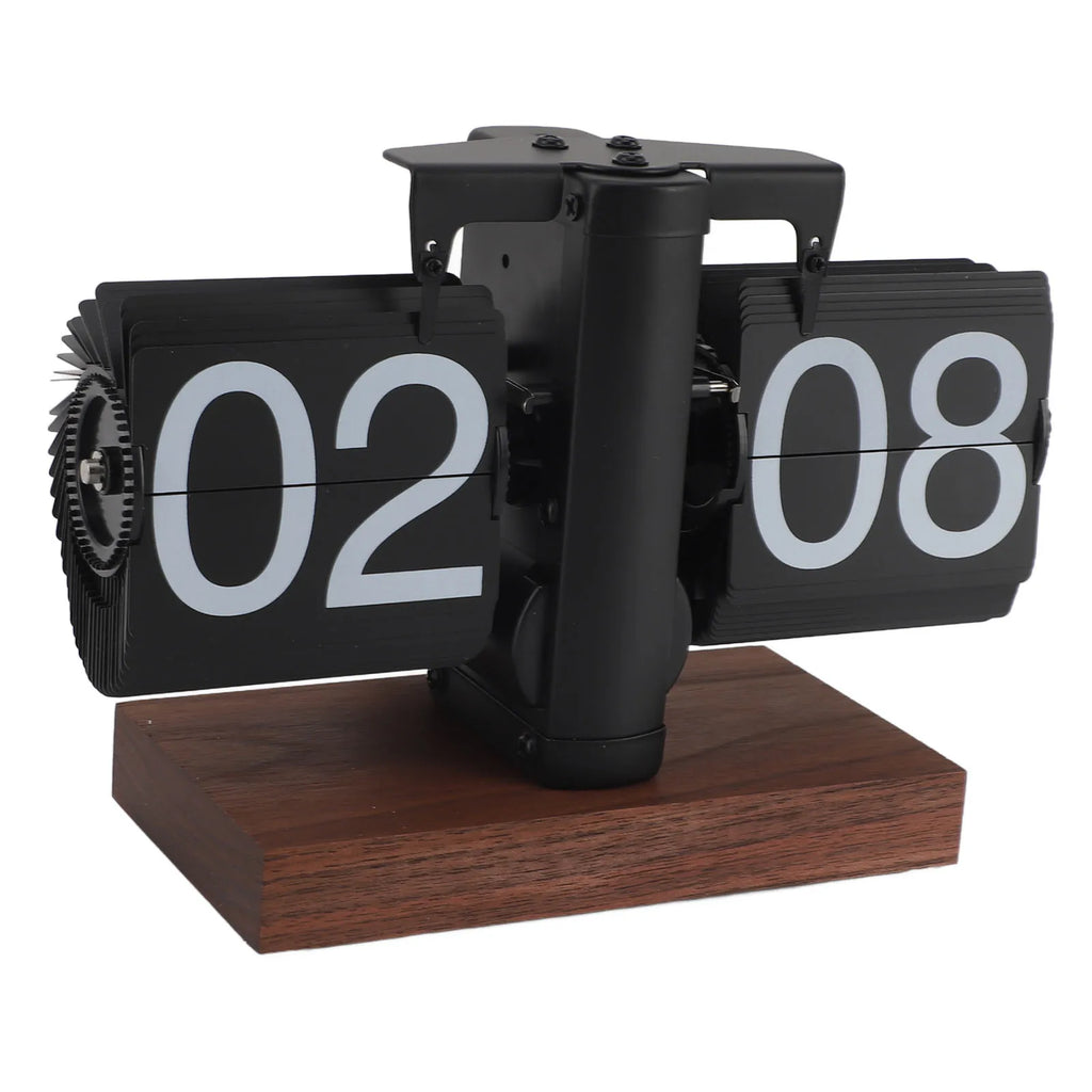 Auto  Desk Clock  Desk Clock Vintage Rotary Knob Adjustable Anti Slip Base Large Numbers 24 Hours for Living Room