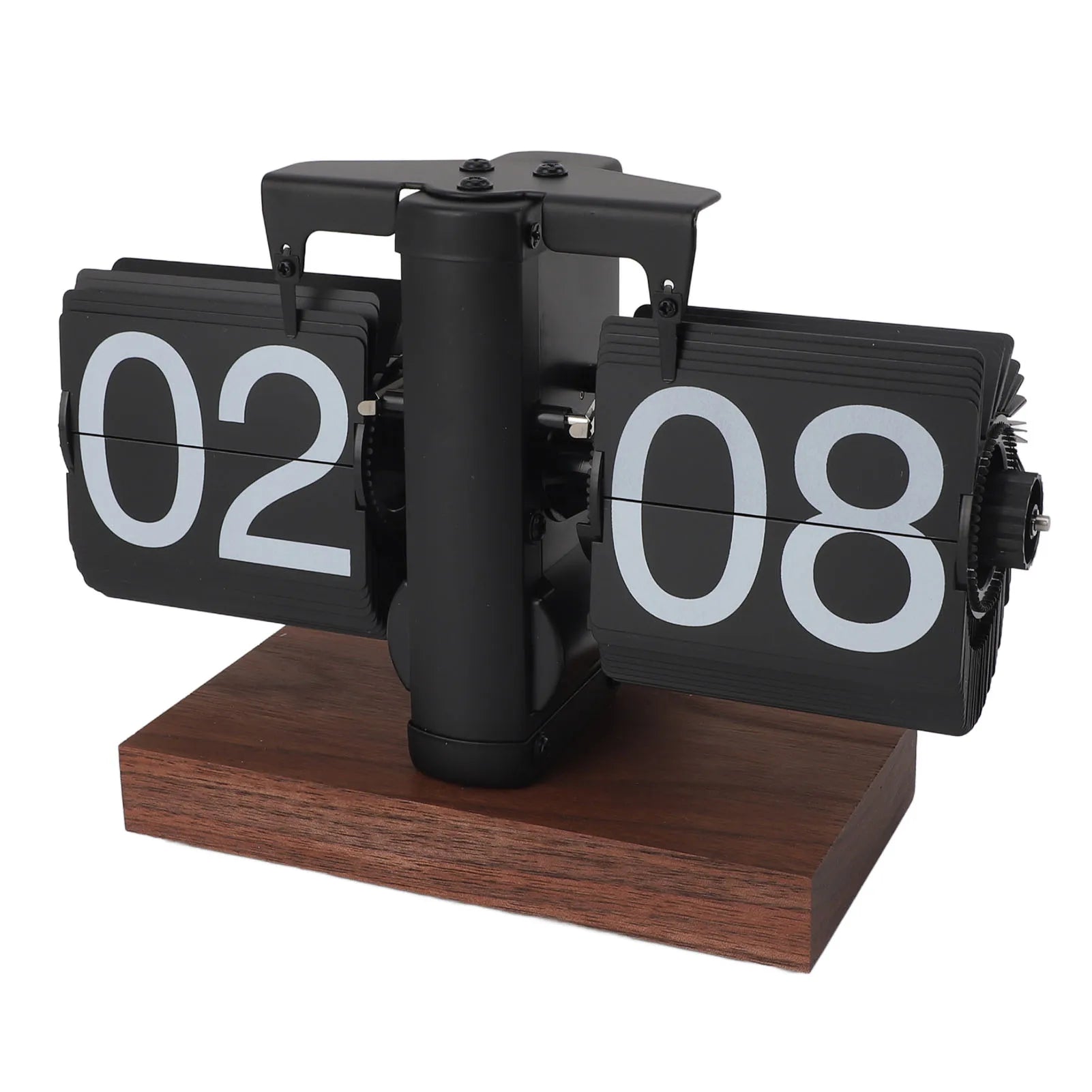 Auto  Desk Clock  Desk Clock Vintage Rotary Knob Adjustable Anti Slip Base Large Numbers 24 Hours for Living Room