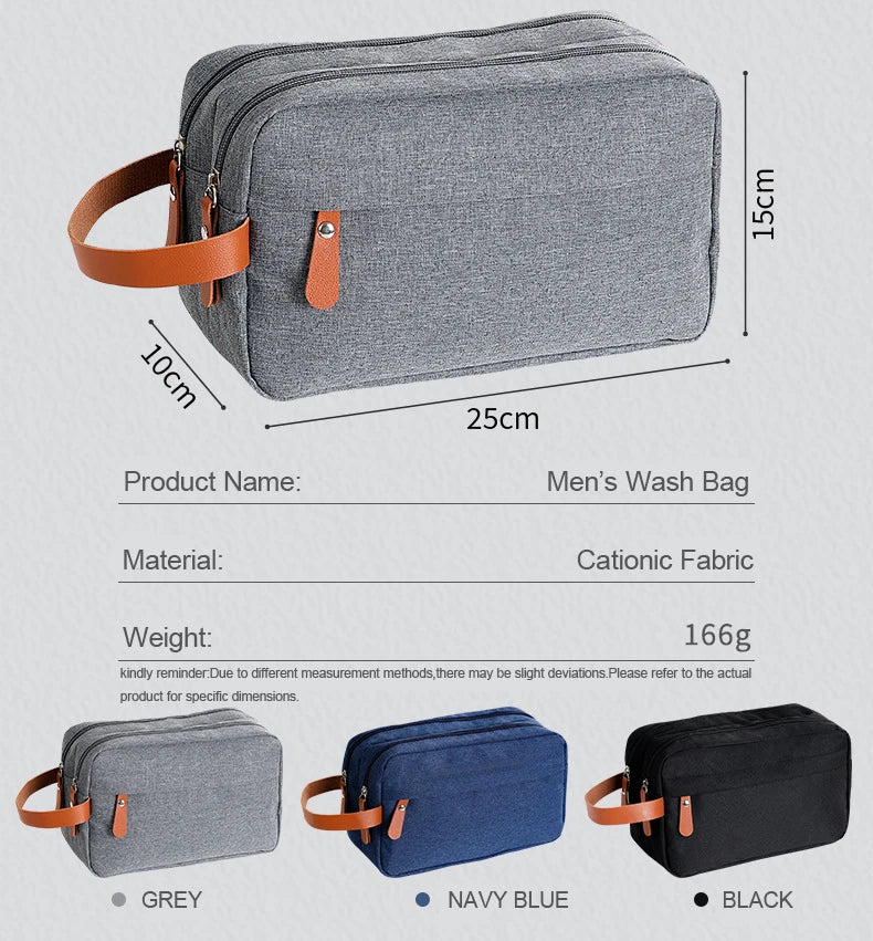 Toiletry Bag for Men Travel Toiletry Organizer Dopp Kit Water-proof Shaving Bag for Toiletries Accessories, Door Room Essentials