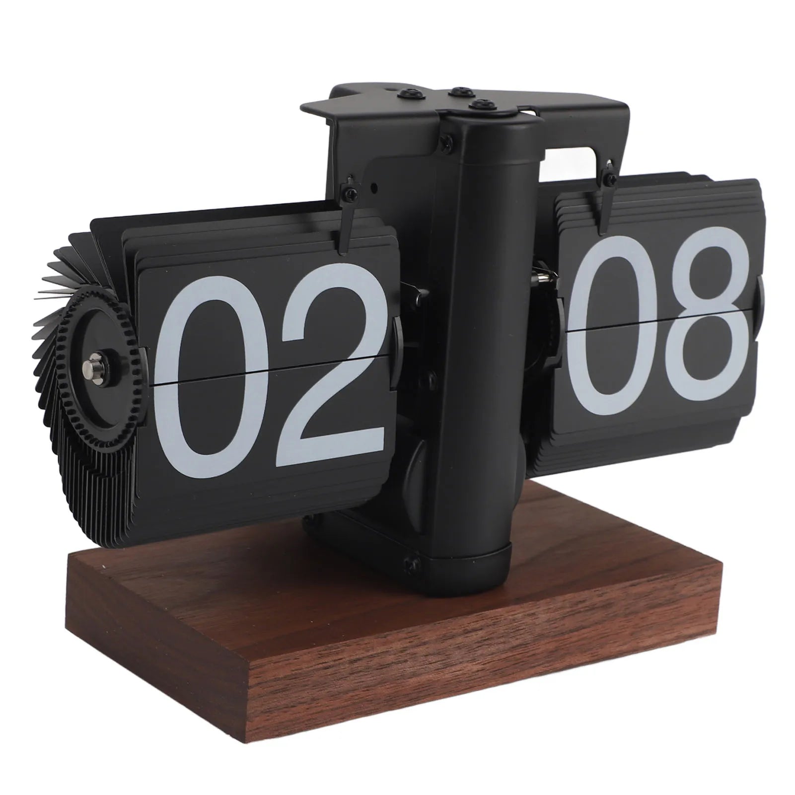 Auto  Desk Clock  Desk Clock Vintage Rotary Knob Adjustable Anti Slip Base Large Numbers 24 Hours for Living Room